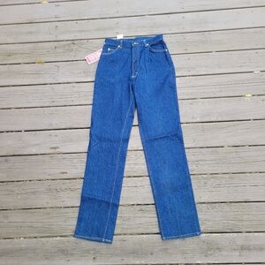 Vintage 90s y2k Lee Jr Rider Straight High Rise Waisted Long Inseam Mom Jeans 13